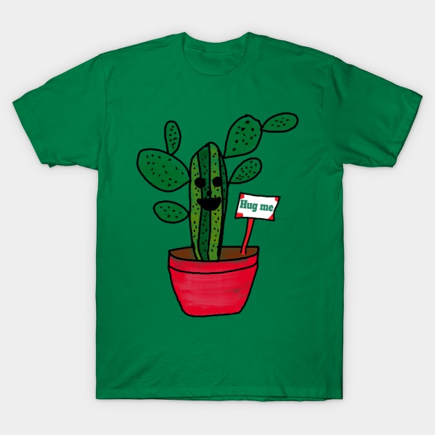 cactus plant hug me T-Shirt by Medcomix